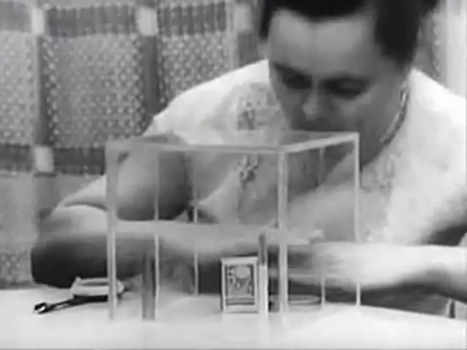 Нинель Кулагина опыт стеклянный колпак предметы телекинез лаборатория