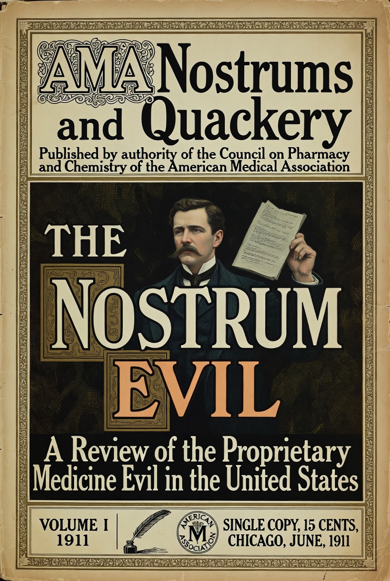 обложка публикации AMA Nostrums and Quackery 1911