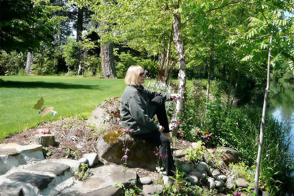 Ким Новак на ранчо в Орегоне в 1990-е