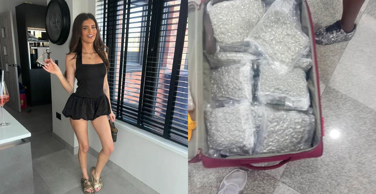 Элли Крэмпси, шотландский инфлюенсер из Глазго, задержанная в аэропорту Эдинбурга с каннабисом из Таиланда