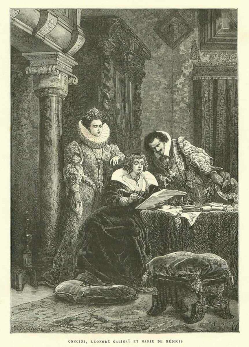Мария Медичи и супруги Кончини