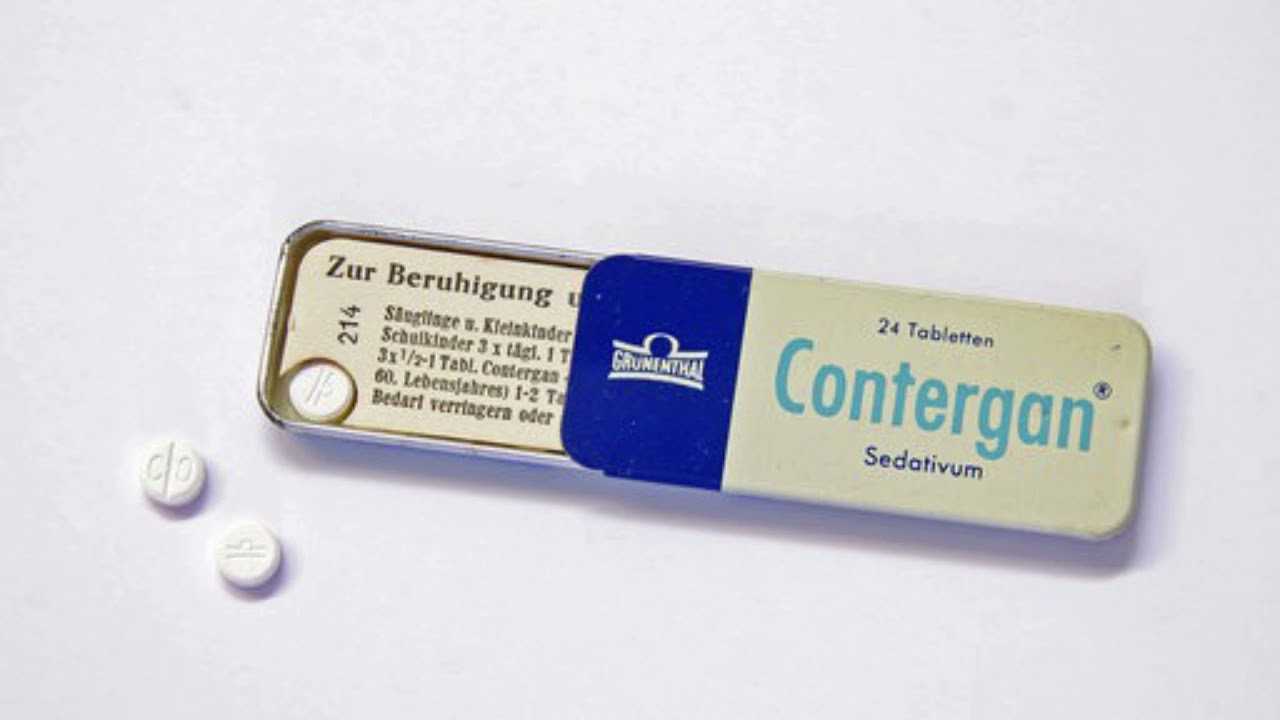 Оригинальная упаковка Contergan талидомид немецкая компания Grunenthal 1957 год