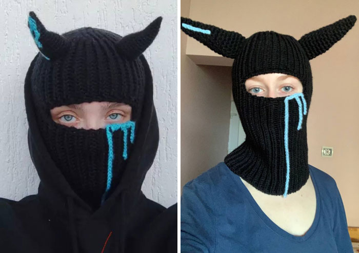 Крутая шапка-ниндзя vs кривая вязаная маска