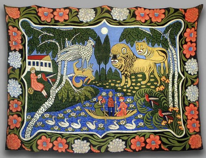 Письмо к любимому &mdash; маляванка Алёны Киш, белорусское наивное искусство