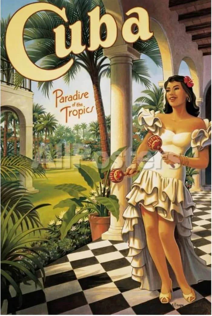 Рекламный буклет Куба 1950-е годы туризм американский