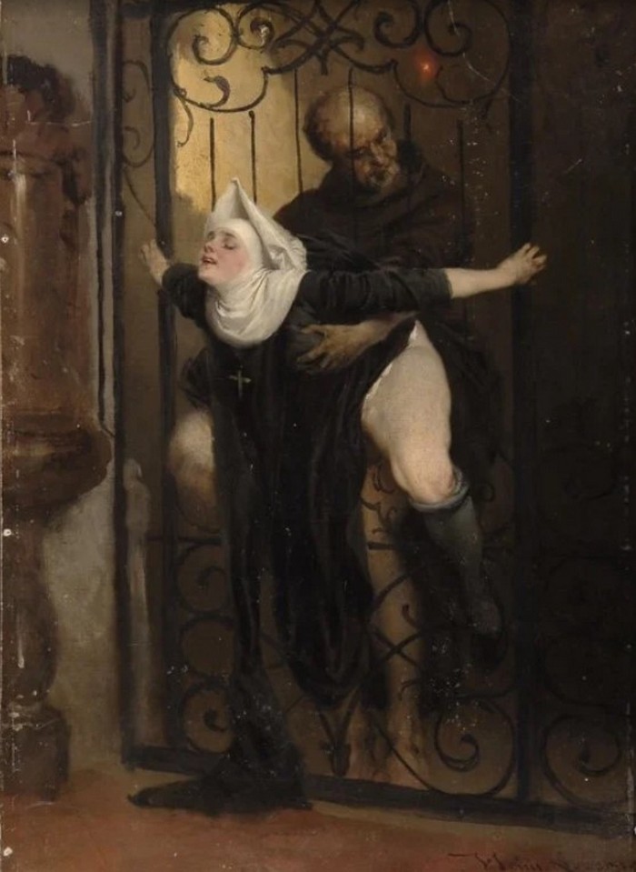 Генрих Лоссов, Грех, живопись, 1880 год