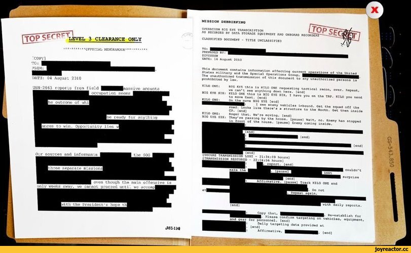 Рассекреченные архивные документы с купюрами &mdash; закрытые фрагменты текста в исторических материалах