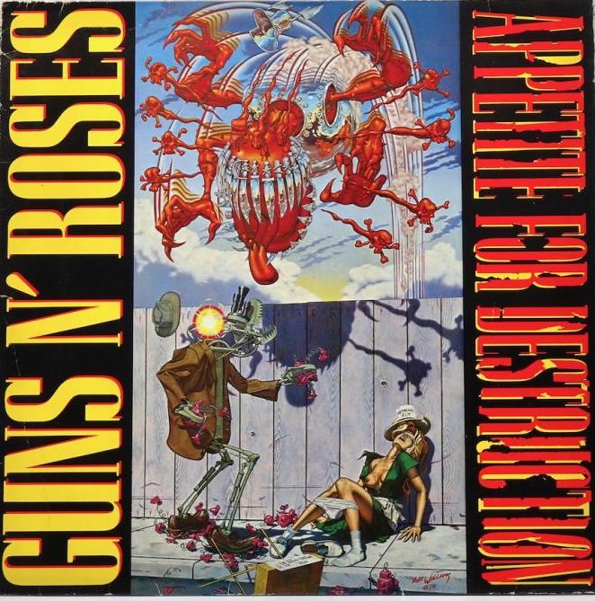 Обложка Appetite for Destruction Guns N Roses картина Роберта Уильямса 1987
