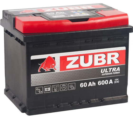 Аккумулятор zubr ultra 60ah l+ zu601
