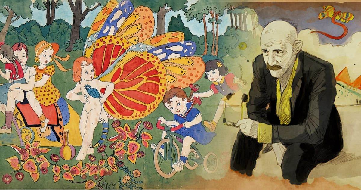 Акварели Генри Дарджера &mdash; фэнтезийные панорамы с девочками-воительницами и сказочными пейзажами