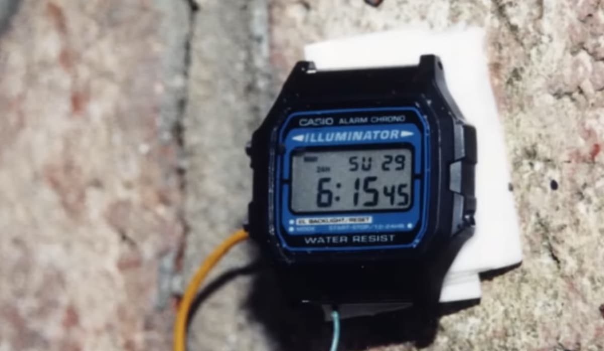таймер на основе цифровых часов casio