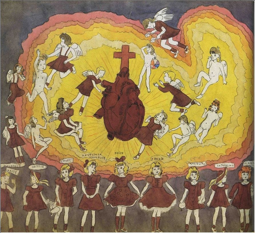 Главные героини романа Дарджера &mdash; семь сестёр Вивиан, принцессы христианской страны Аббиании