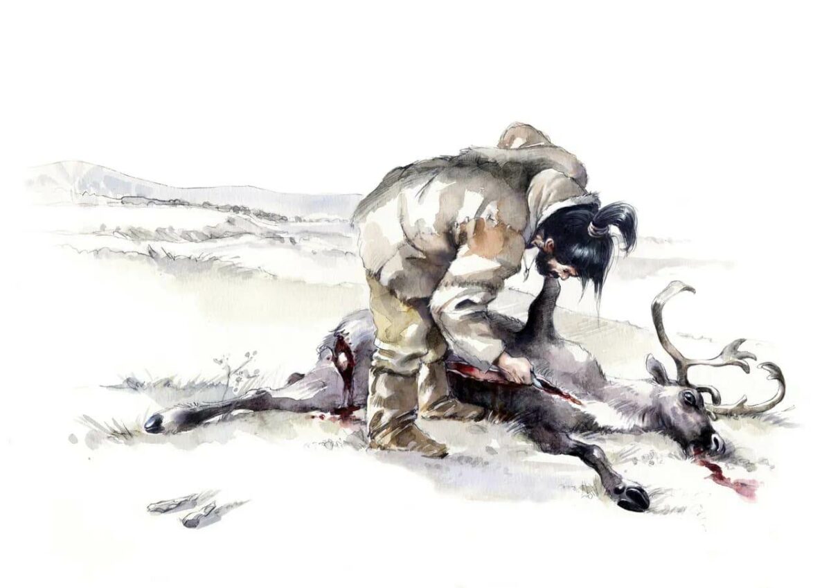 Магдаленская охота &mdash; научная реконструкция сцены охоты людей эпохи палеолита