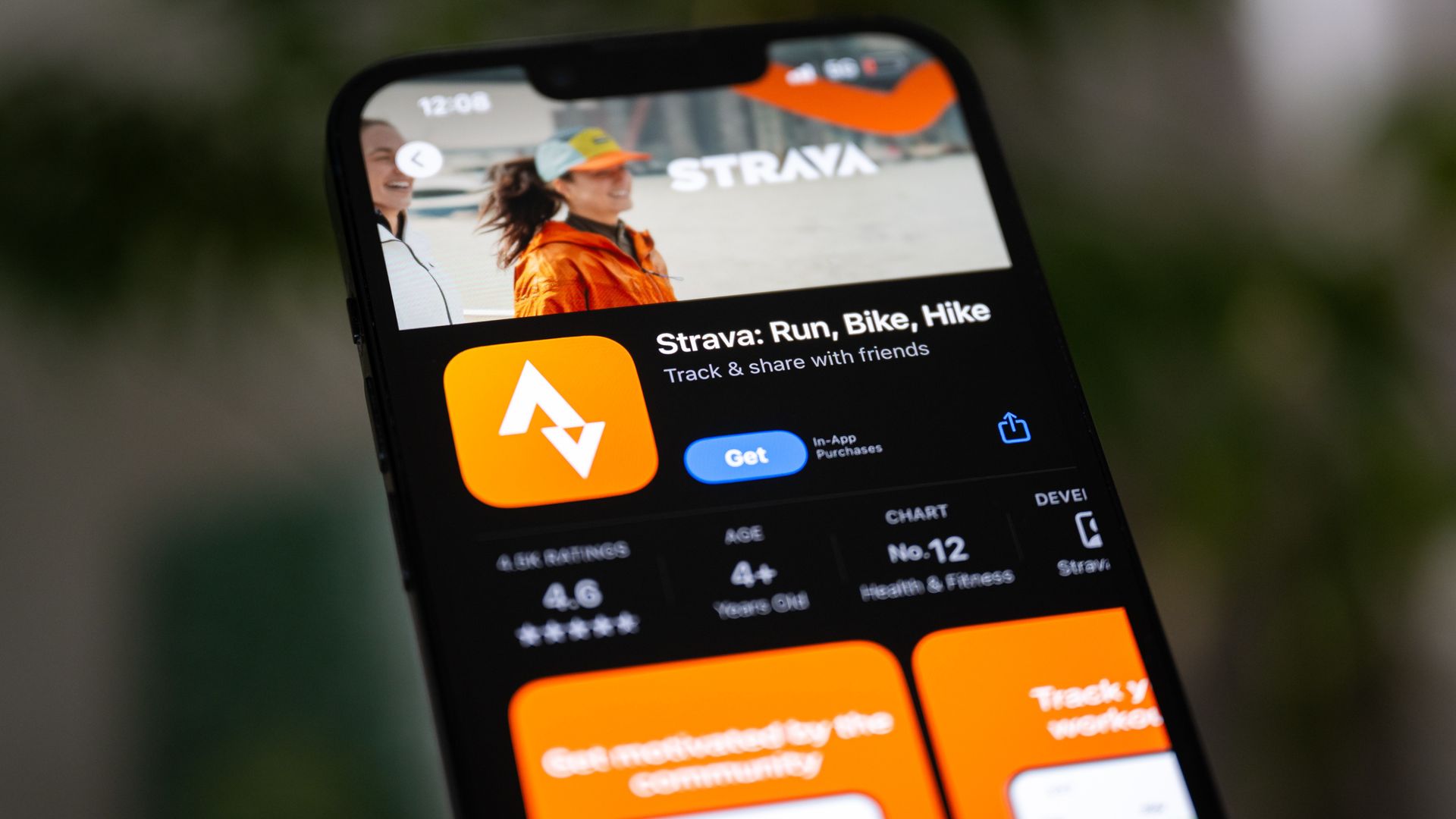 Скриншот приложения Strava &mdash; именно через него Армстронг следила за Мо Уилсон