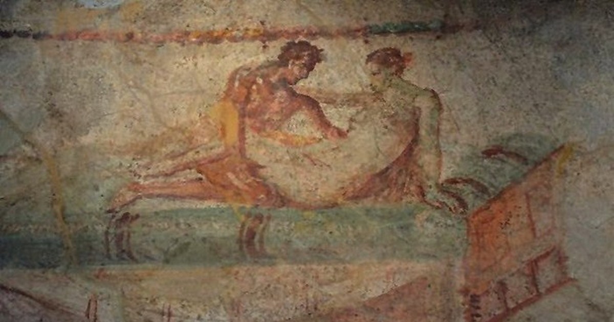 Надписи и рисунки на стенах лупанария Помпей &mdash; граффити I века