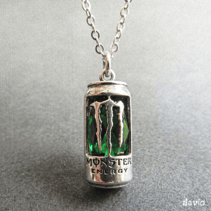 Кулон в форме банки Monster Energy