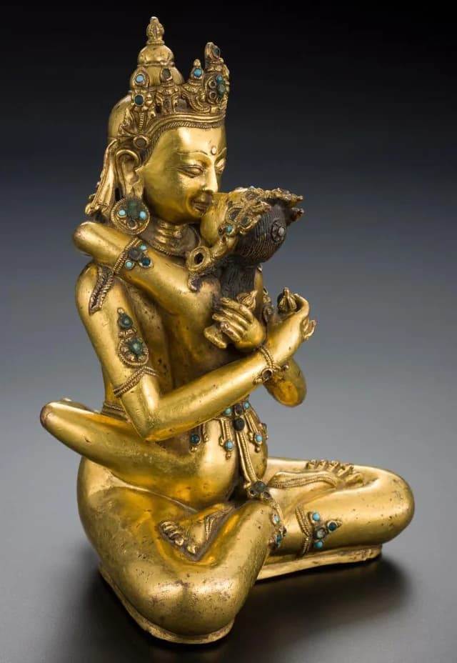 Скульптура Яб-Юм тибетский буддизм &mdash; бронзовая статуэтка союза мудрости и метода