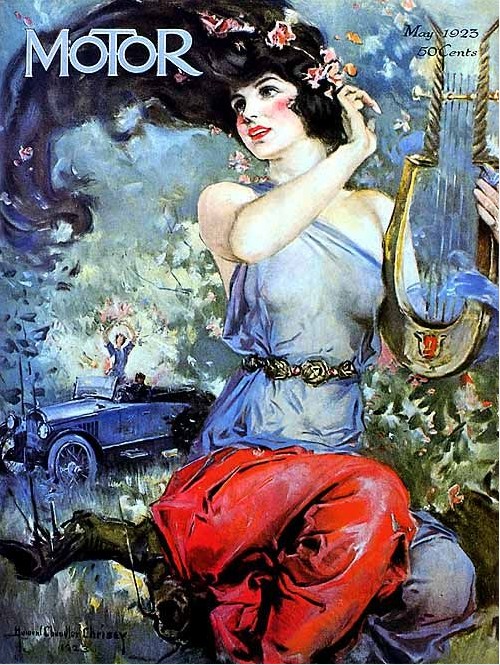 Говард Чандлер Кристи — обложка журнала Motor, 1923 год