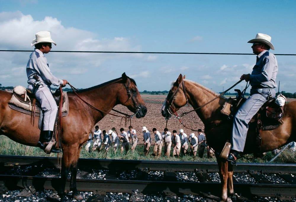 Заключённые в Техасе, США, 1982, фото Евы Арнольд