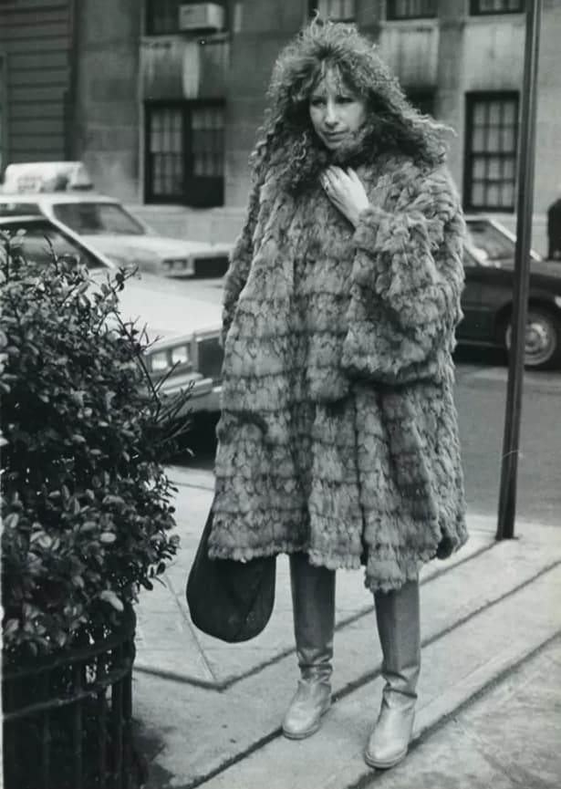 Барбра Стрейзанд на улице Нью-Йорка, снятая Биллом Каннингемом в 1970-е годы