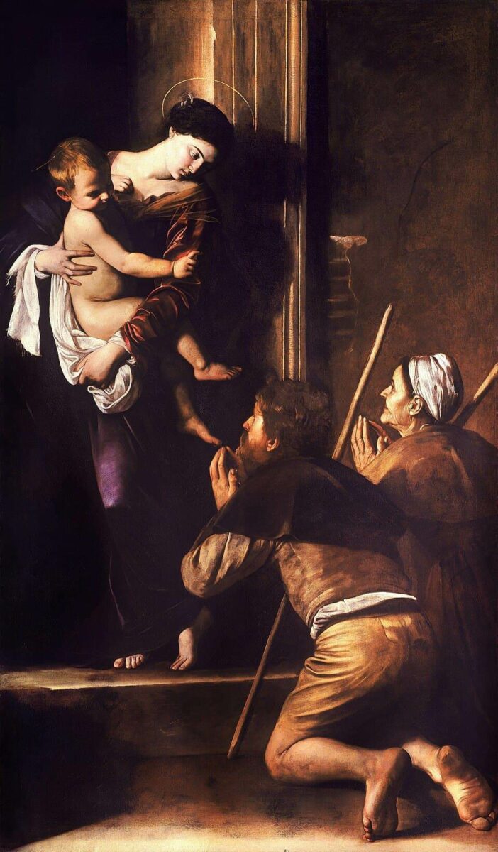 Мадонна ди Лорето, Каравадж, 1604&ndash;1606 годы, капелла Кавалетти, церковь Сант-Агостино, Рим