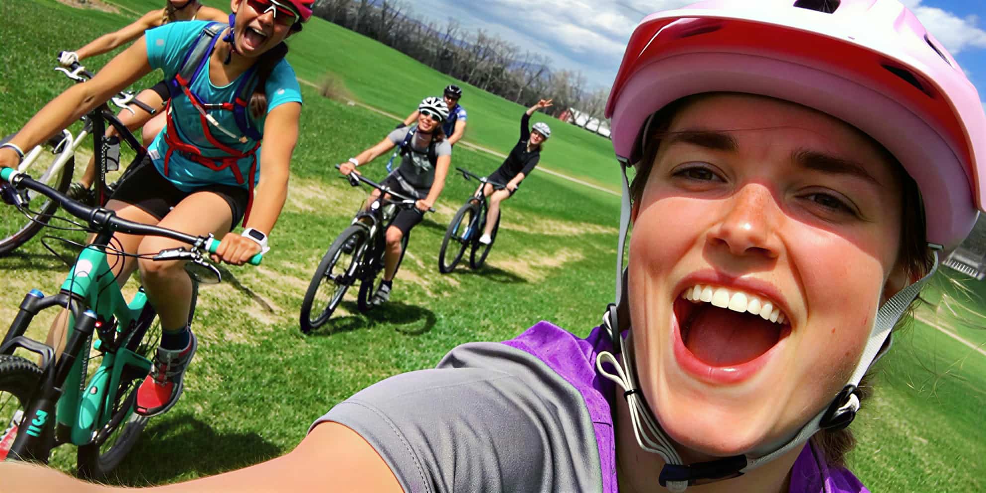 Мо Уилсон на велосипедной прогулке