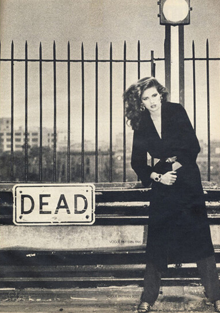 Джиа Каранджи, портрет конца 1970-х, съёмка для Vogue