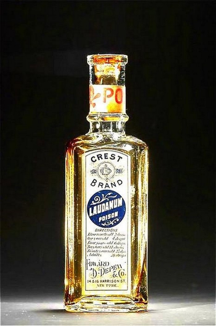 Флакон от лауданума из США, вторая половина XIX века