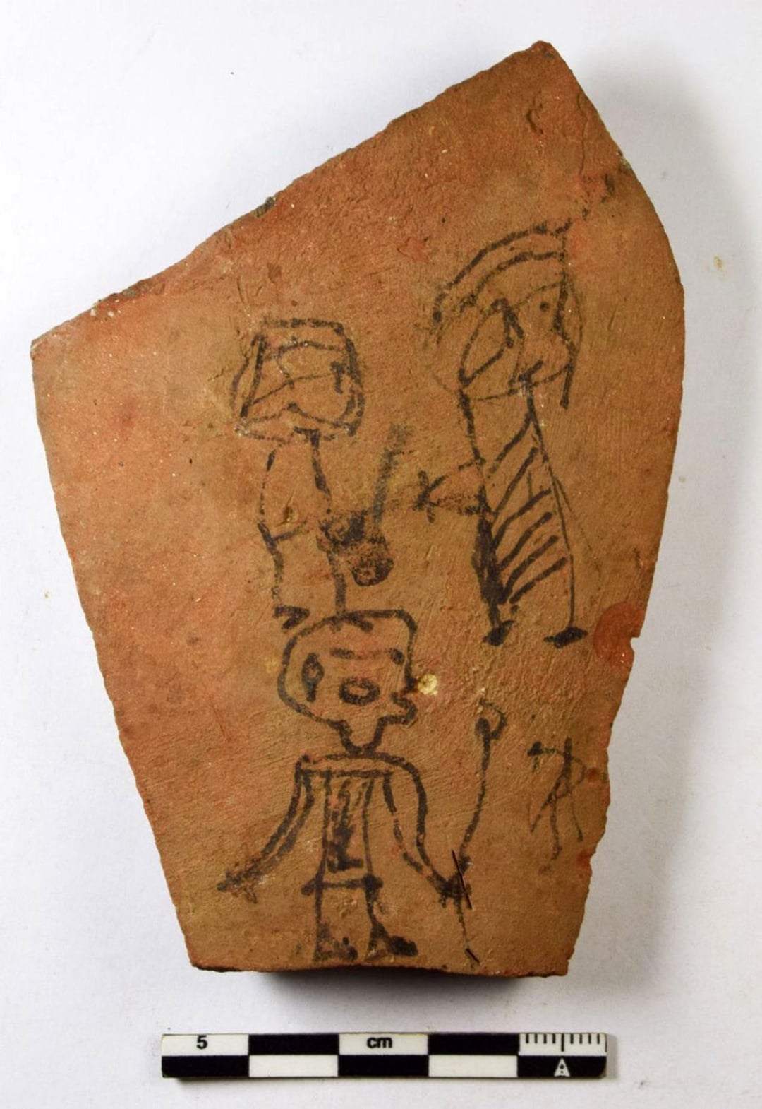 childs drawing from ancient egypt