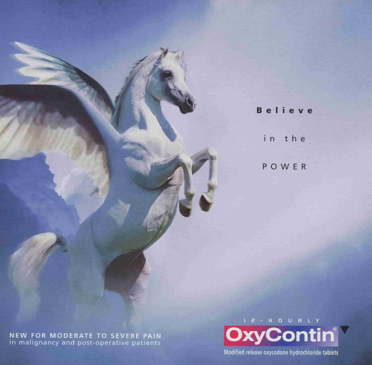 Реклама оксиконтина в американских и канадских медицинских изданиях 1990-х годов