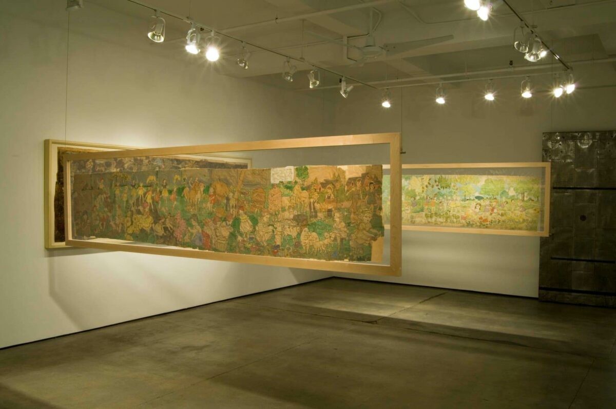 Панорамные работы Дарджера в галерее Эндрю Эдлина в Нью-Йорке &mdash; одна из первых коммерческих галерей, представлявших его искусство