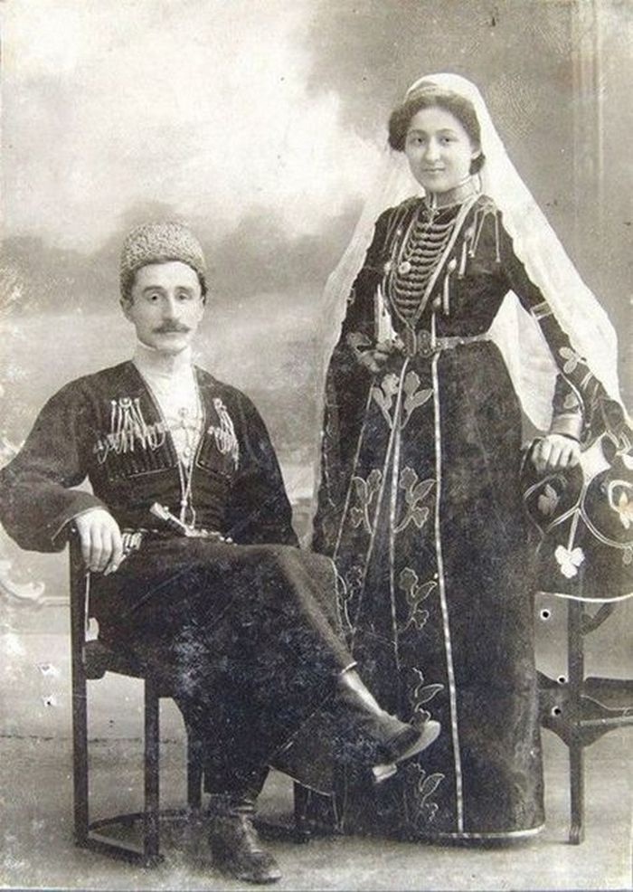 Муж и жена. Адыги. 1910-е годы