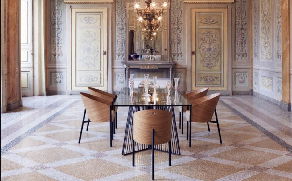 Интерьер частных апартаментов Елисейского дворца, созданный Филиппом Старком