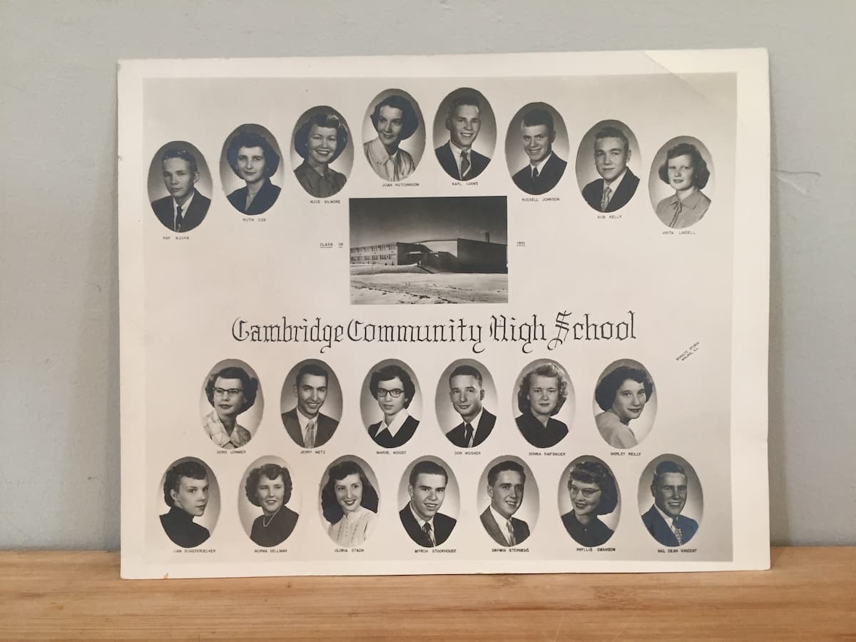 Семейные/школьные фото 1950-х (класс, президент класса)