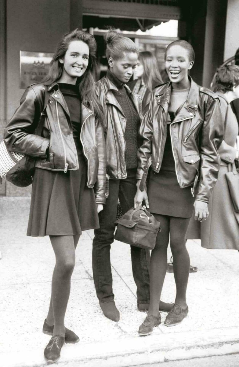 Наоми Кэмпбелл — британская супермодель — на снимке Билла Каннингема в 1980-е годы