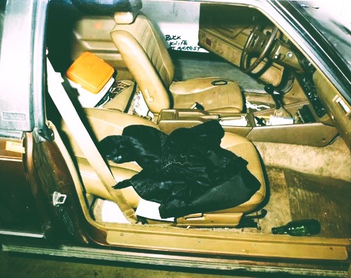 Салон Toyota Celica Рэнди Крафта после ареста 14 мая 1983 года