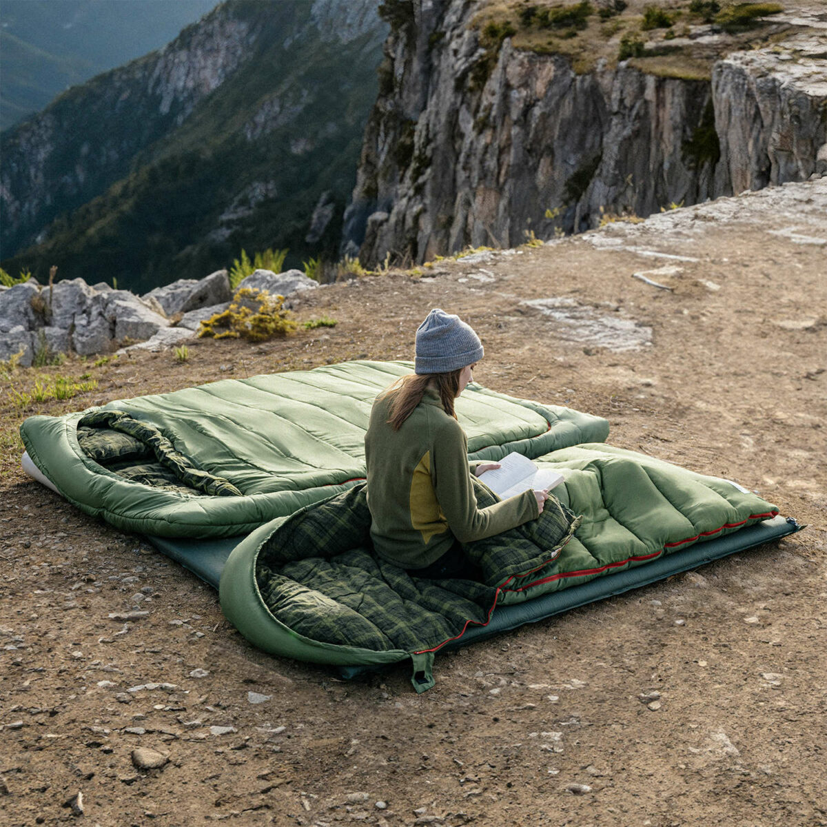 Bigpicture ru спальник naturehike warmy square with hat warming cotton sleeping bag ms500 green