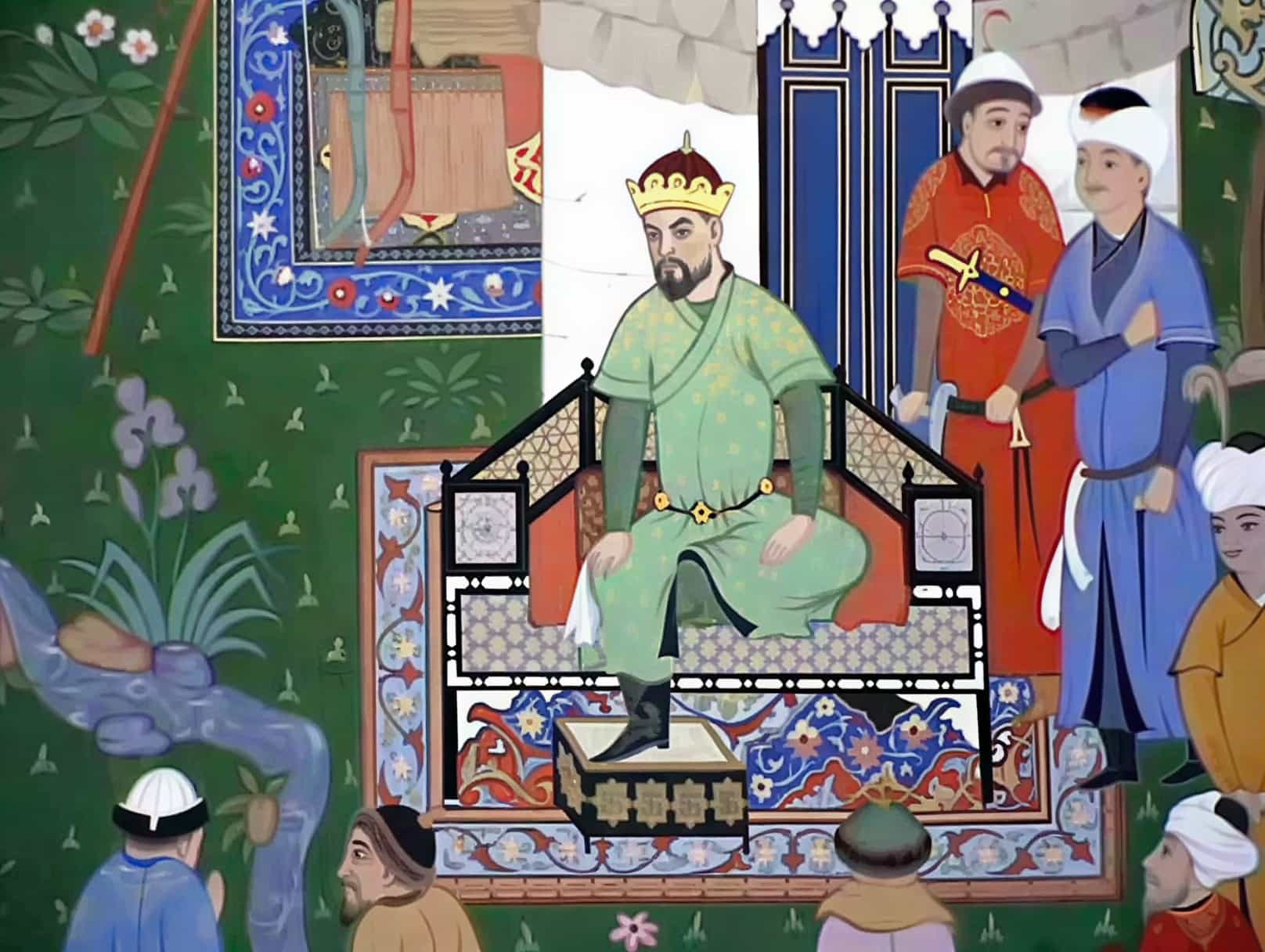 Тимур на троне. Персидская миниатюра XV века