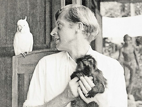 Вальтер Шпис со своими питомцами архивное фото Бали