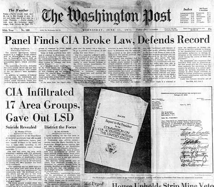 Разоблачительная статья о &laquo;МК-Ультра&raquo; в газете Washington Post, 1978 год