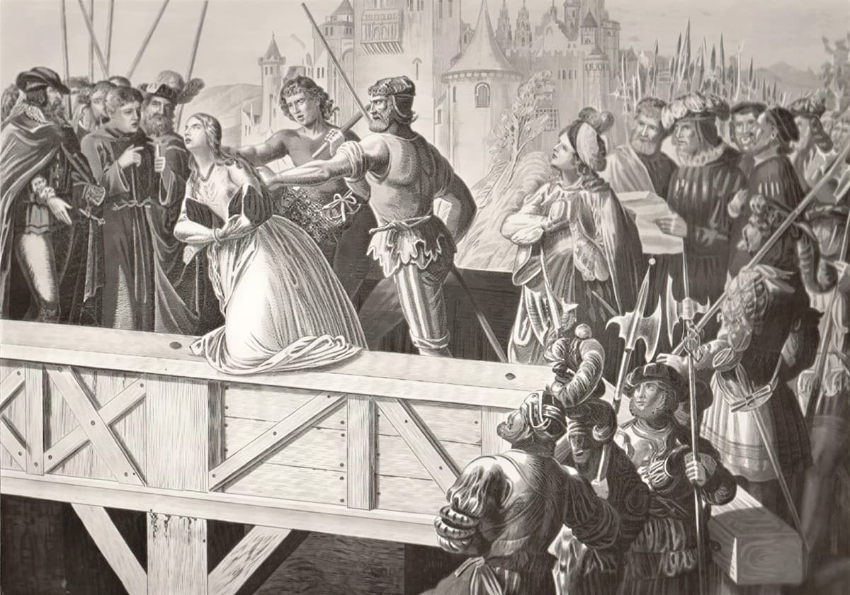 казнь Агнес Бернауэр (ок. 1410&ndash;1435), которая была простолюдинкой и тайной женой Альбрехта III, герцога Баварии