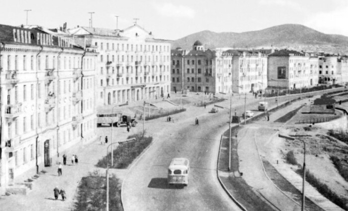 Улан-Удэ в середине 1950-х годов, вид на центральную часть города