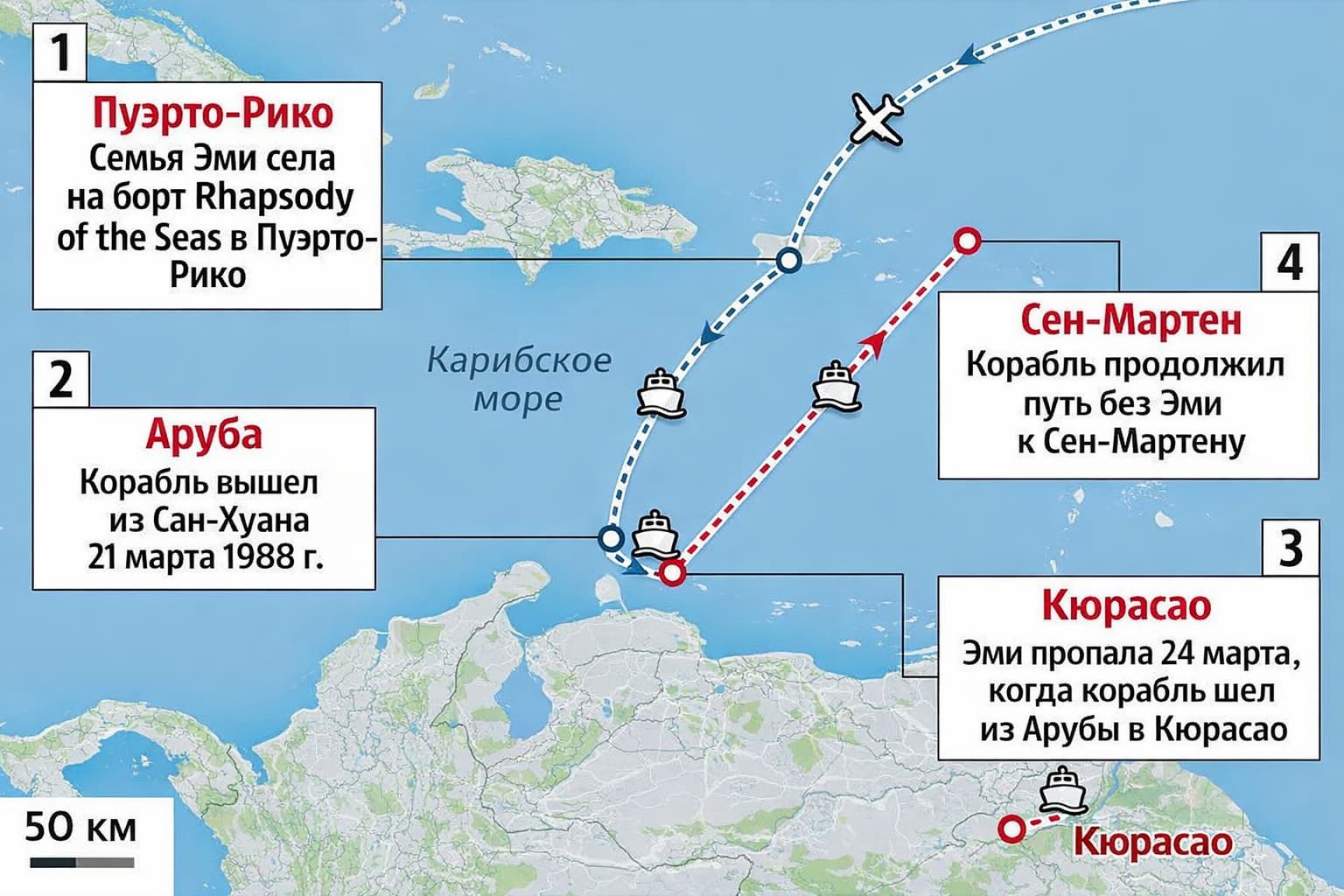Маршрут круиза Royal Caribbean — Сан-Хуан, Аруба, Кюрасао