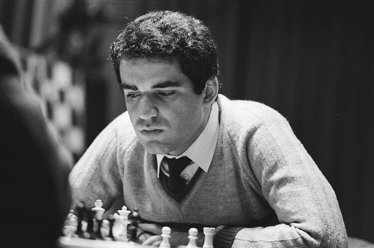 Гарри Каспаров, 21 год, претендент на титул чемпиона мира по шахматам, 1984 год