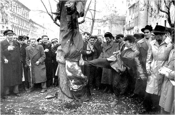 Расправа над сотрудником госбезопасности в Будапеште, октябрь 1956 года