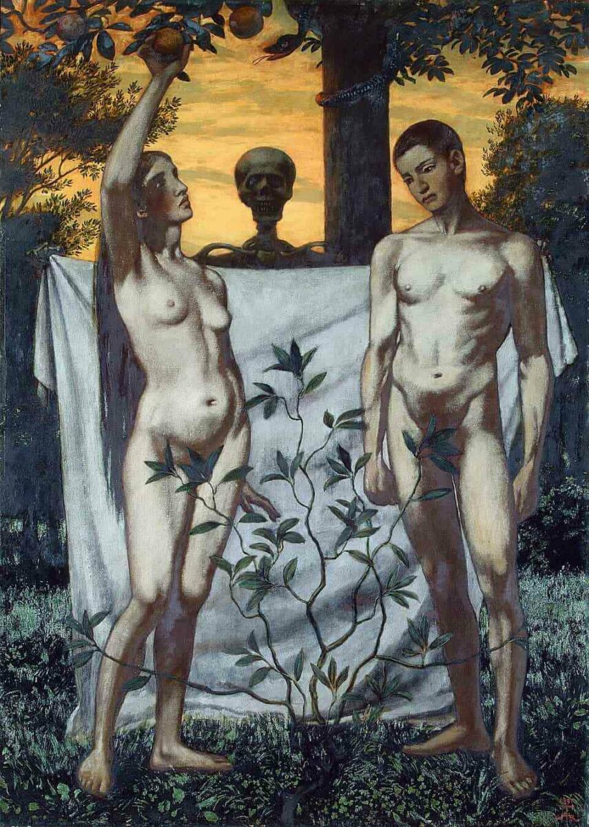 Адам и Ева. Ганс Тома, 1897 год