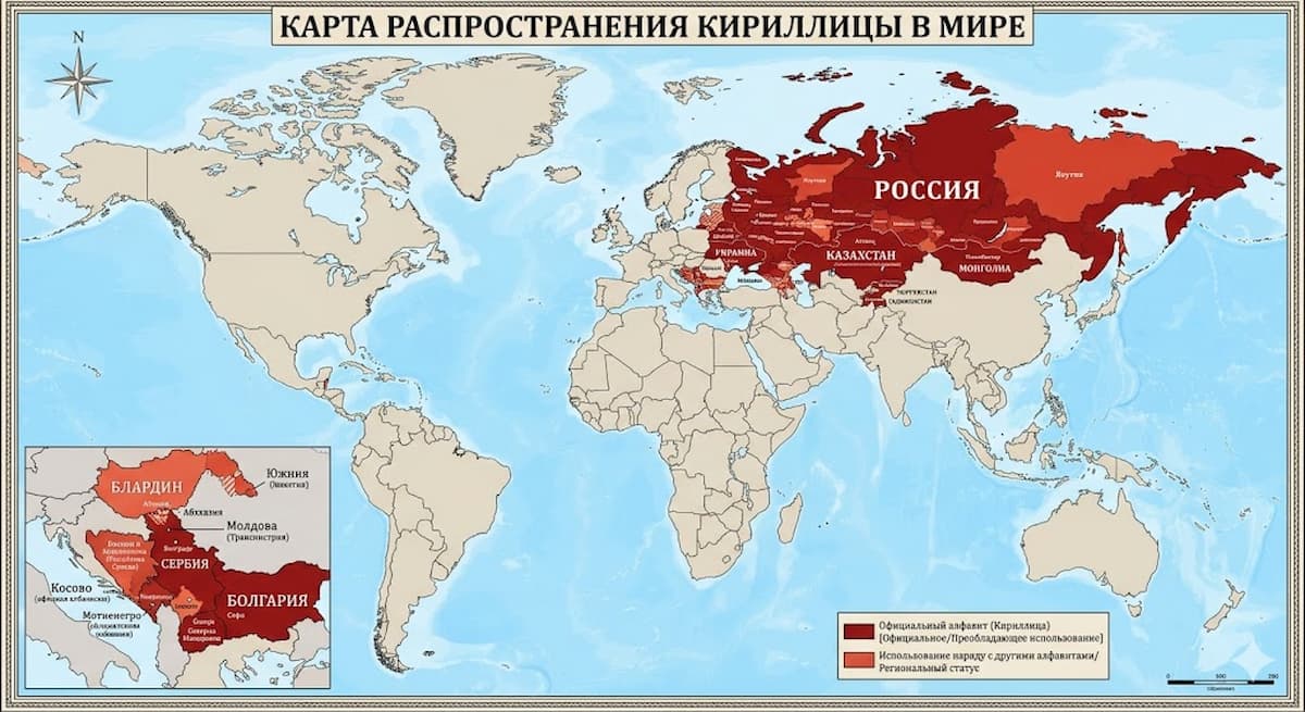 Монгол, серб и осетин пишут одними буквами — но не понимают друг друга. Почему?