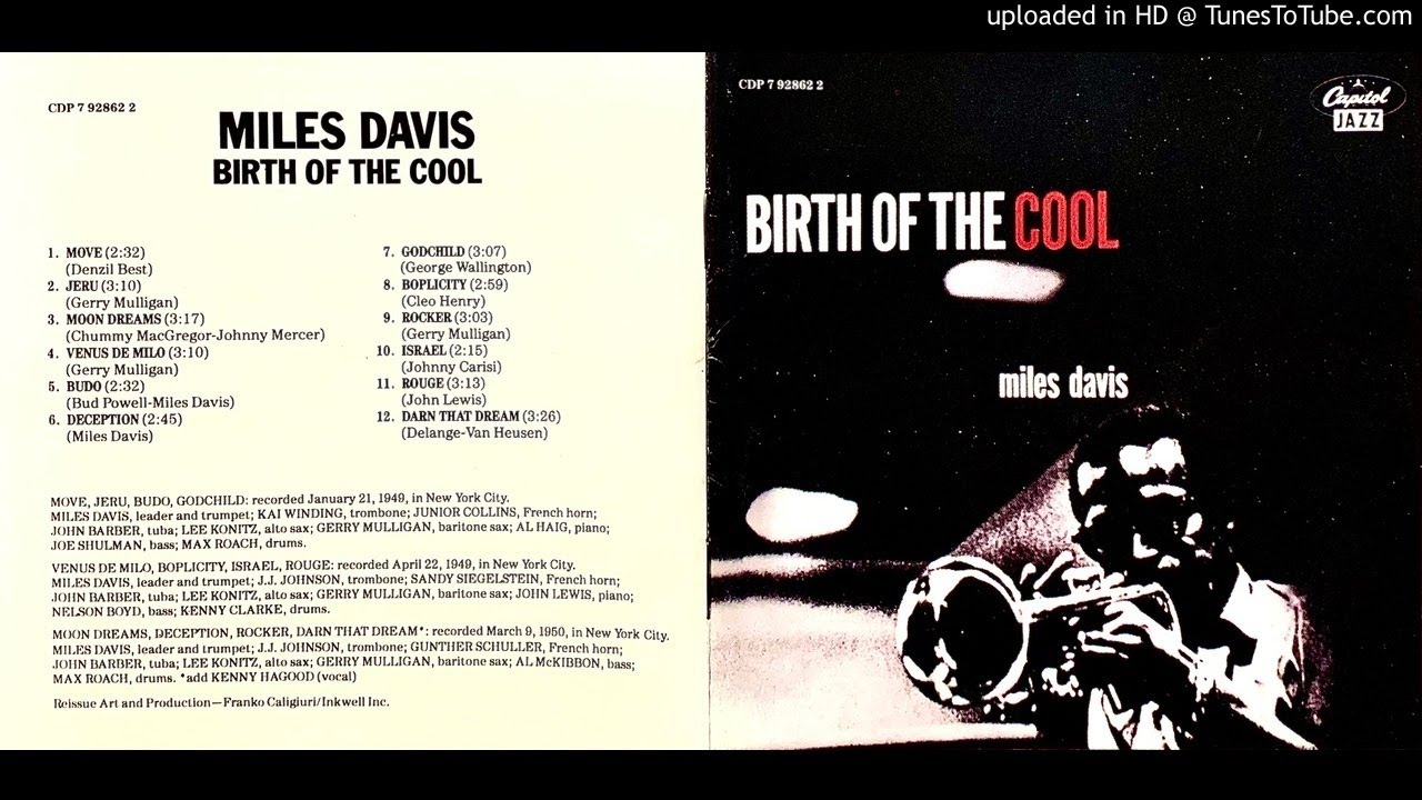 Обложка альбома Birth of the Cool Майлза Дэвиса 1957