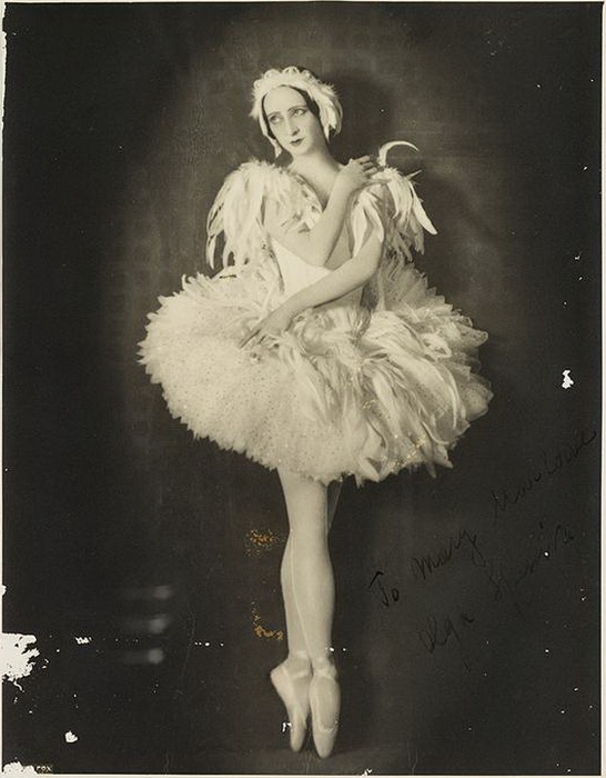 Ольга Спесивцева в балете Умирающий лебедь, 1934 год