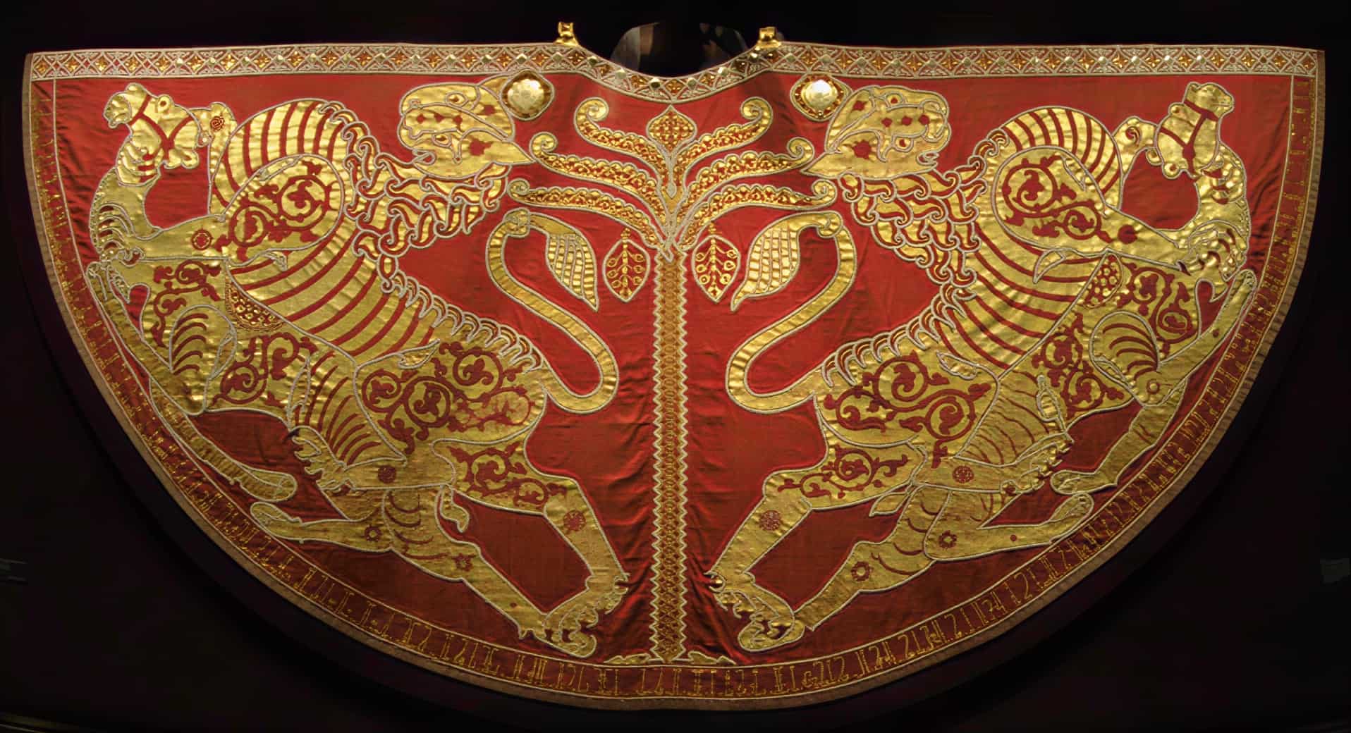 Парадный плащ Рожера II, 1133–1134, Хофбург, Вена.